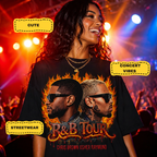 Usher Raymond and Chris Brown Oversized Tee
