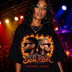 Usher Raymond and Chris Brown Oversized Tee