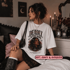 Gothic Girly Graphic Oversize Tee