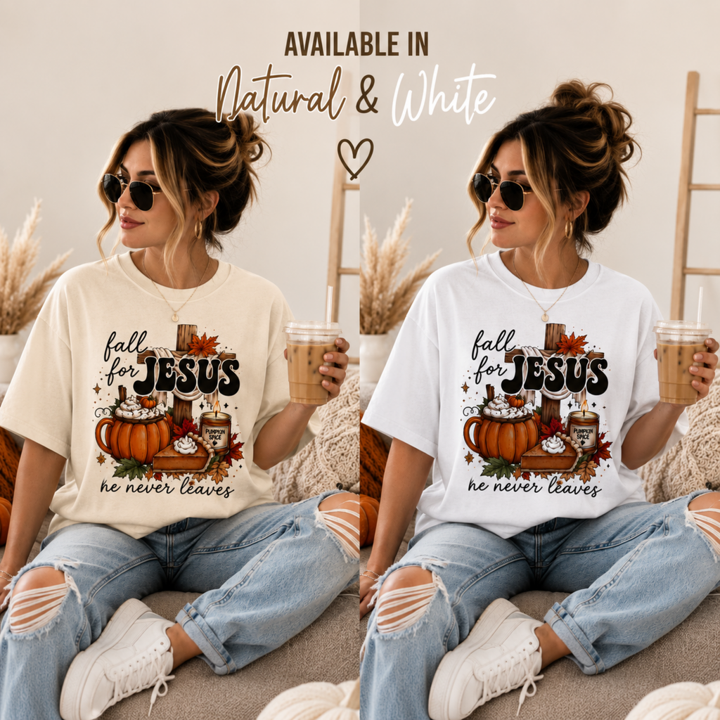Fall for Jesus Oversized Tee